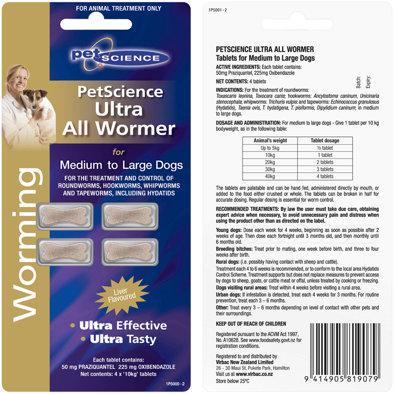 PetScience Flea Worm Treatments For Cats and Dogs