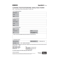 Testosterone Assay Submission Form